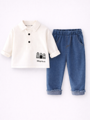 compleu cu doua piese, cu camasa si blugi lungi - Bily