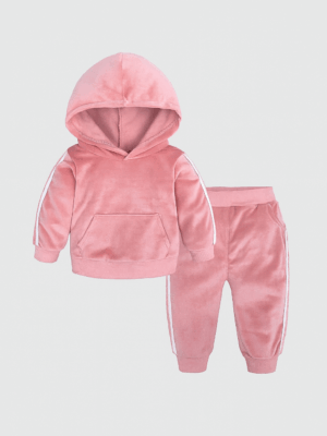 trening de catifea negru pentru bebelusi si copii velvet