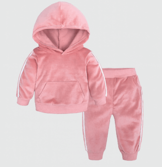 trening de catifea negru pentru bebelusi si copii velvet
