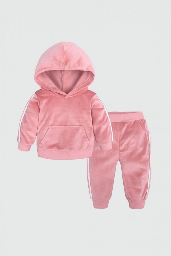 trening de catifea negru pentru bebelusi si copii velvet