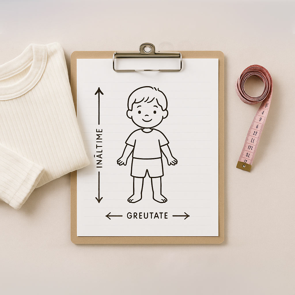 Cum alegi corect mărimea hainelor pentru copii