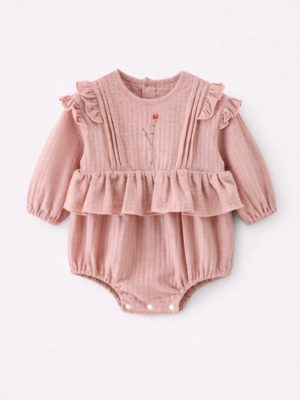 Body de bumbac cu volane