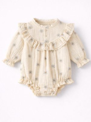 Body de bumbac cu volane