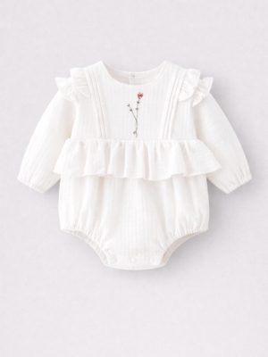 Body de bumbac cu volane