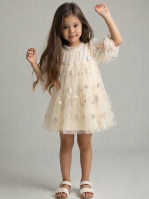 rochie cu stelute stralucitoare si tul mia