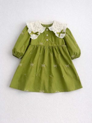 rochie lunga in stil retro anika green