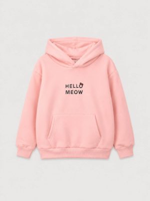hanorac roz pentru fete fetite copii hanorac cu pisicute pentru fetite hanorac galben copii hello meow