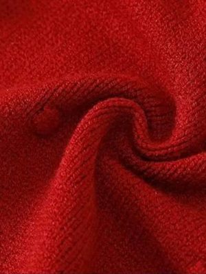 rochie lunga tricotata rochita rosie cu cirese pentru fetite fete cherri